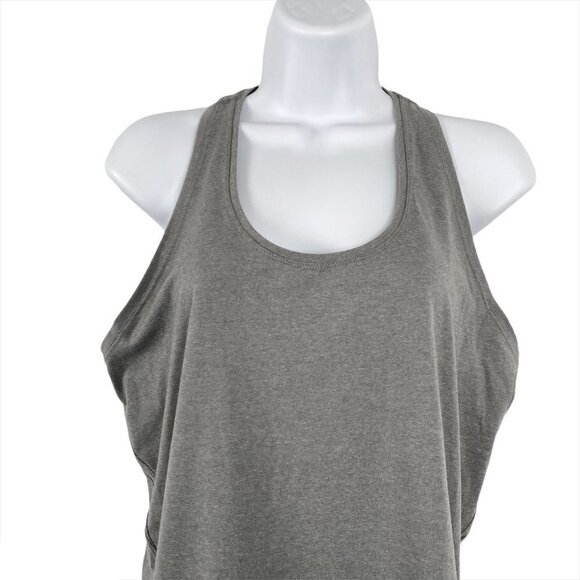 Athleta Limitless Heather Keyhole‎ Tank Top Gray Po - Picture 4 of 8